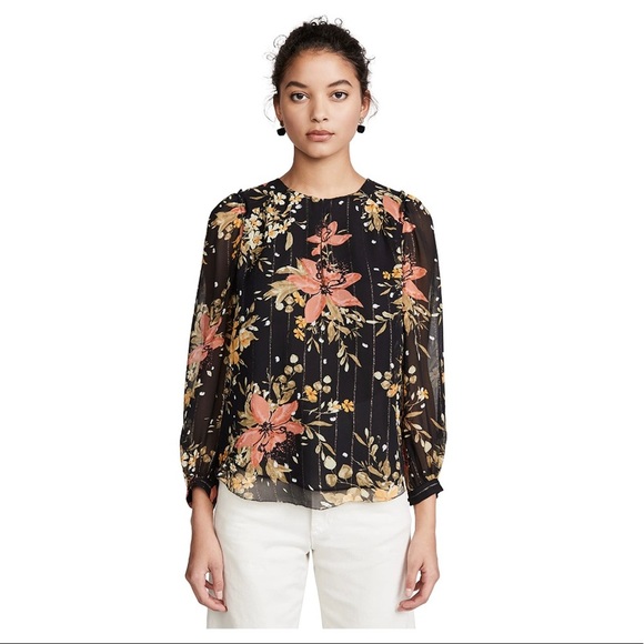Joie Albany Floral Blouse. - Picture 2 of 10